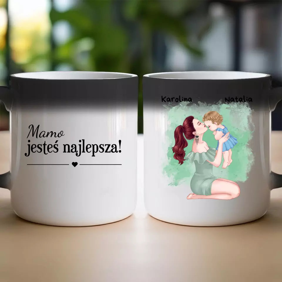 Kubek na Dzień Matki "Mama z dzieckiem na rękach"