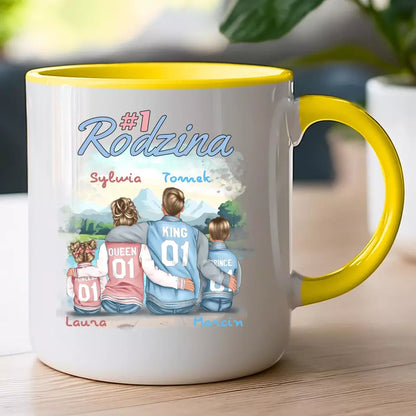 Kubek personalizowany "Rodzinka Królewska, Queen, King"