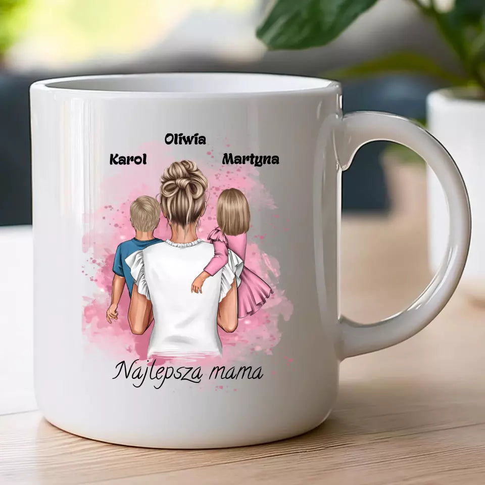 Kubek na dzień Matki "Najlepsza Mama", 1-2 dzieci