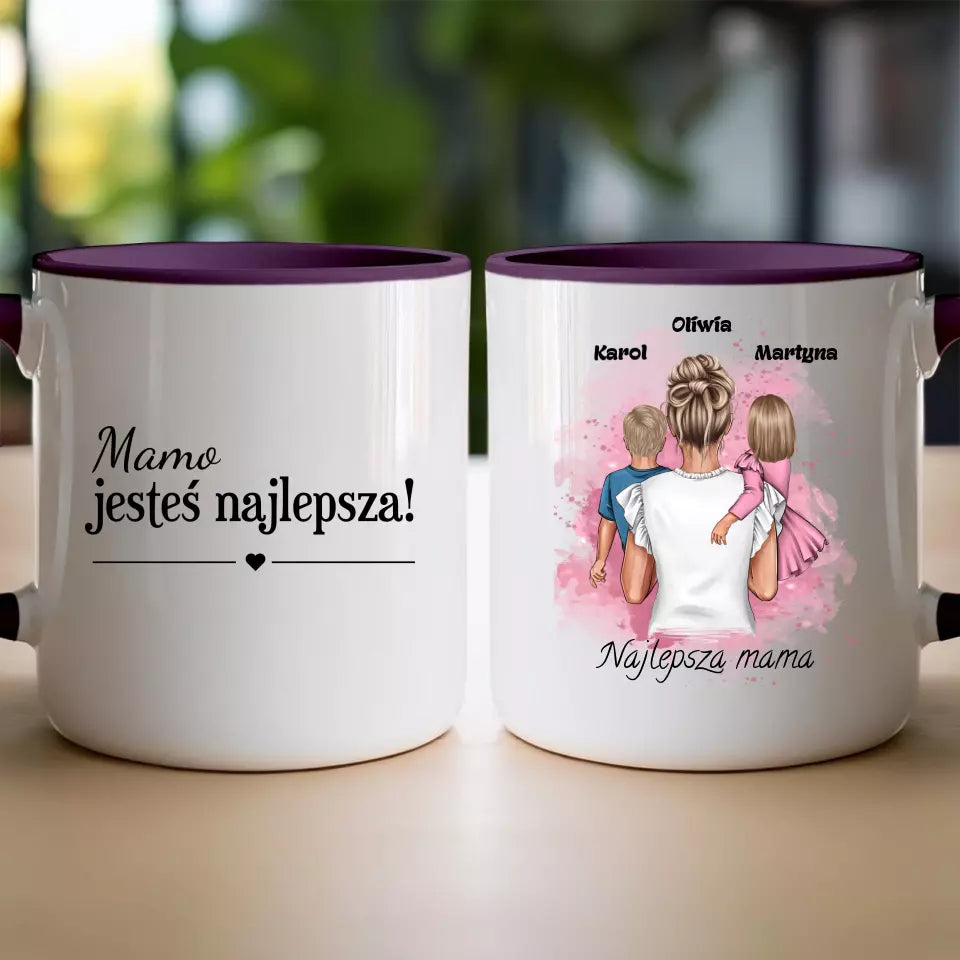 Kubek na dzień Matki "Najlepsza Mama", 1-2 dzieci