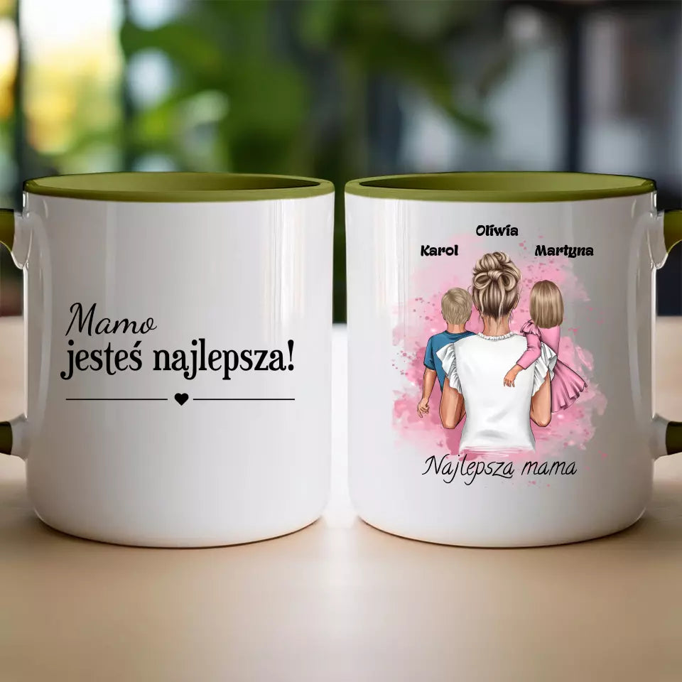 Kubek na dzień Matki "Najlepsza Mama", 1-2 dzieci