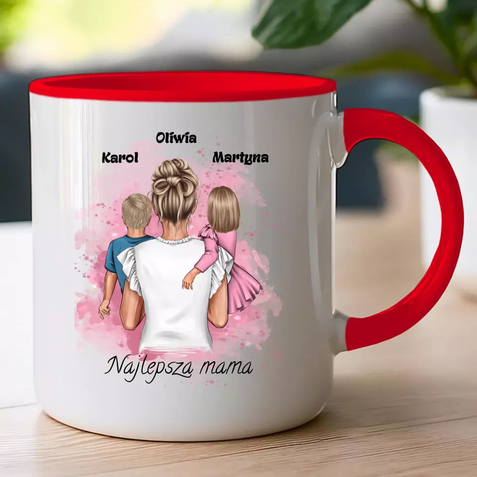 Kubek na dzień Matki "Najlepsza Mama", 1-2 dzieci