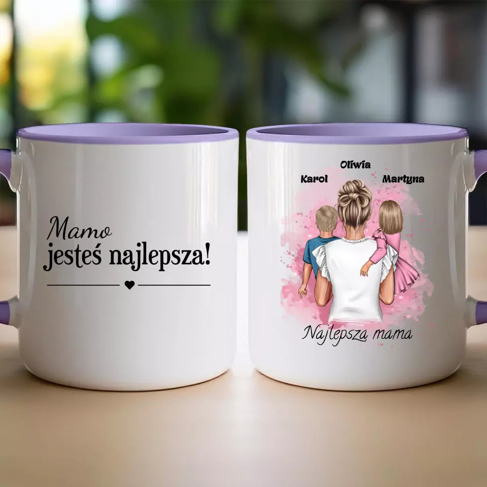 Kubek na dzień Matki "Najlepsza Mama", 1-2 dzieci