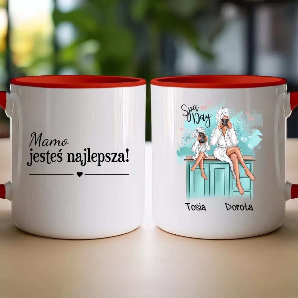 Kubek dla Mamy i Córki "Dzień w Spa"