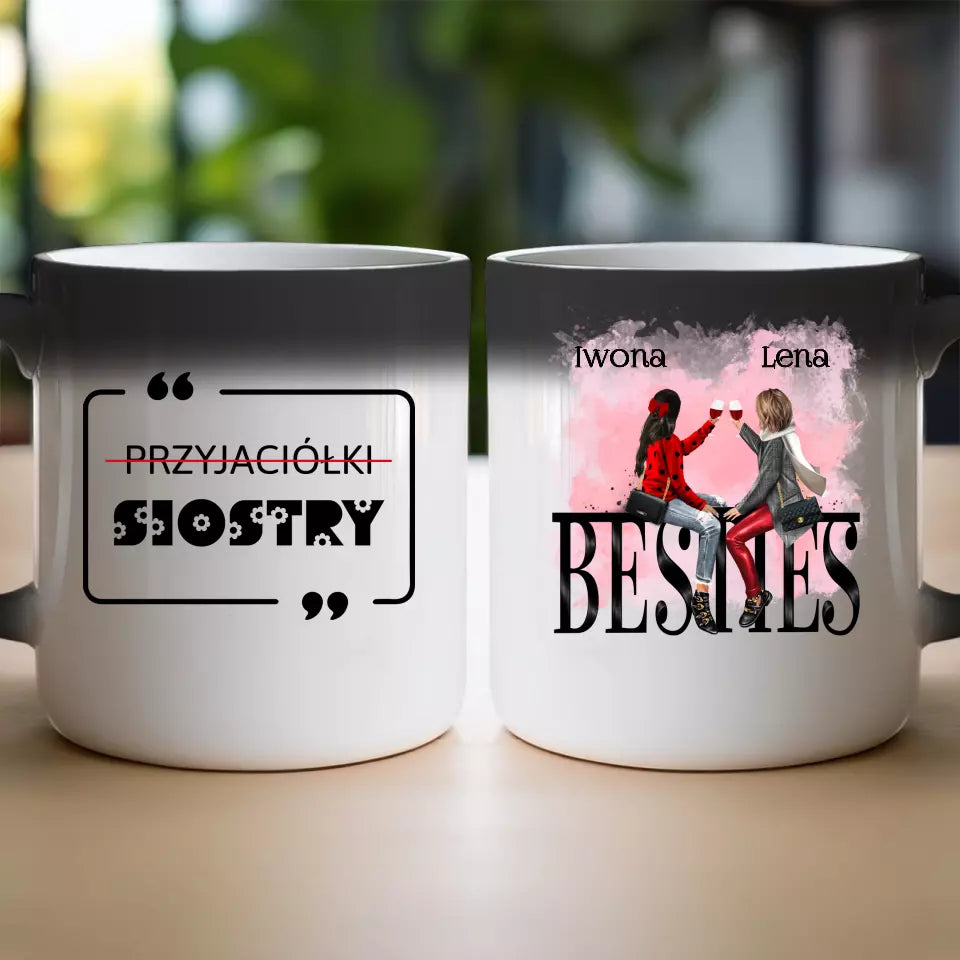 Kubek dla Przyjaciółek "Najlepsze przyjaciółki, Besties"