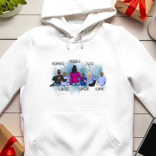 Bluza kangur dla Mamy "Dzień Matki, Mama z dziećmi", 1-5 dzieci