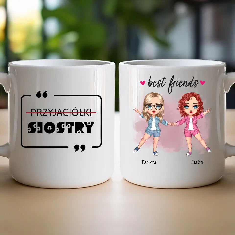 Kubek personalizowany dla Przyjaciółek "Besties"