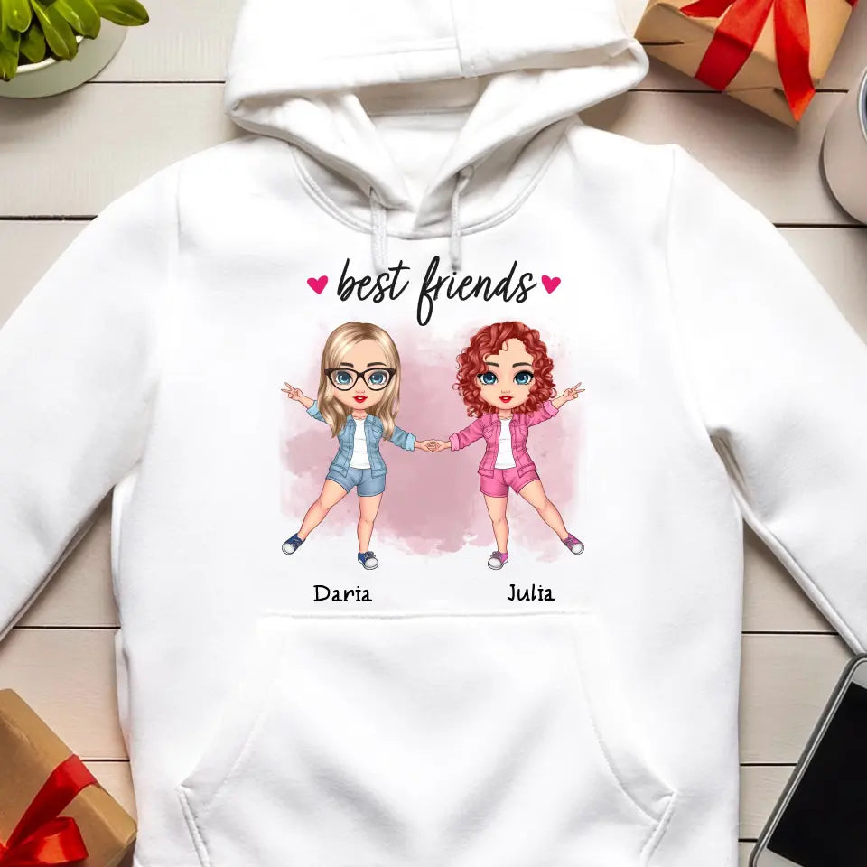 Bluza kangur personalizowana dla Przyjaciółek "Besties"