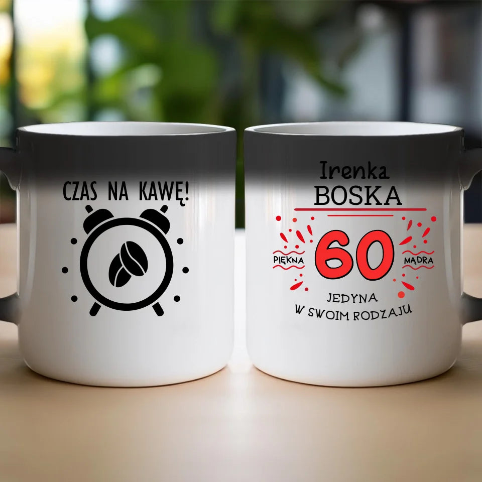 Kubek na Urodziny "Boska 60-tka", personalizowana