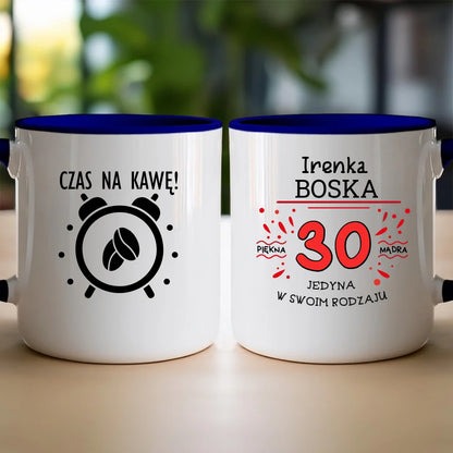 Kubek na Urodziny "Boska 30-tka", personalizowana