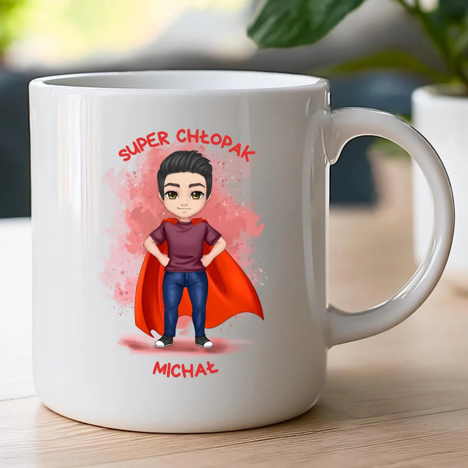 Kubek na Dzień Chłopaka "Super Chłopak", personalizowany