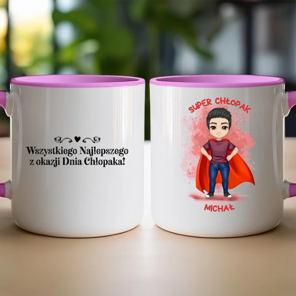 Kubek na Dzień Chłopaka "Super Chłopak", personalizowany