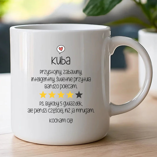 Personalizowany kubek na Dzień Chłopaka "Chłopak 5/5"