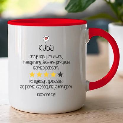 Personalizowany kubek na Dzień Chłopaka "Chłopak 5/5"