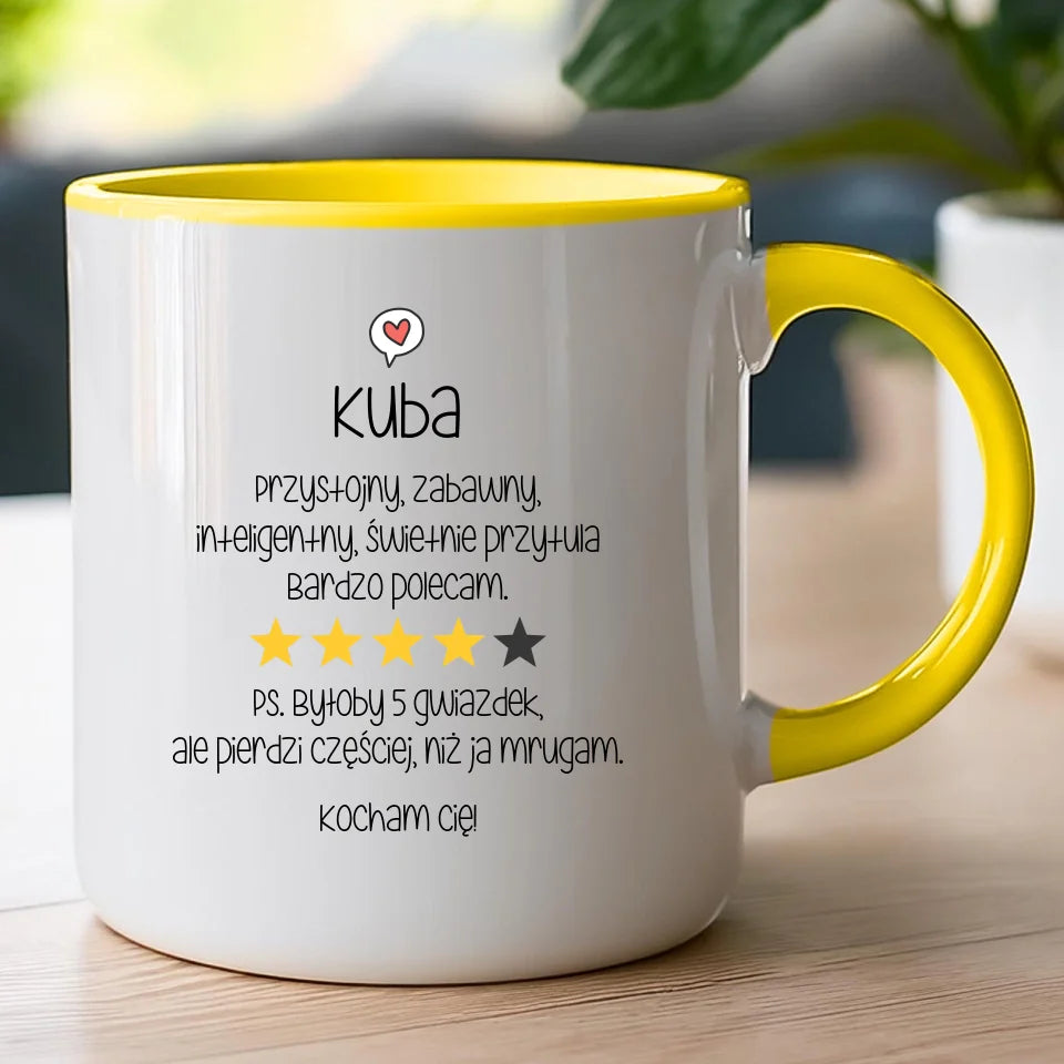 Personalizowany kubek na Dzień Chłopaka "Chłopak 5/5"