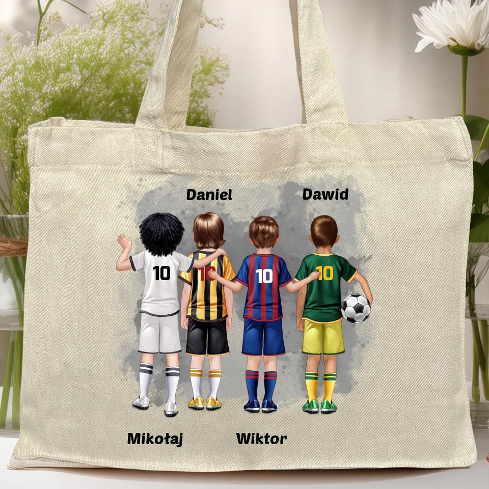 Torba personalizowana dla chłopca - piłkarze #98