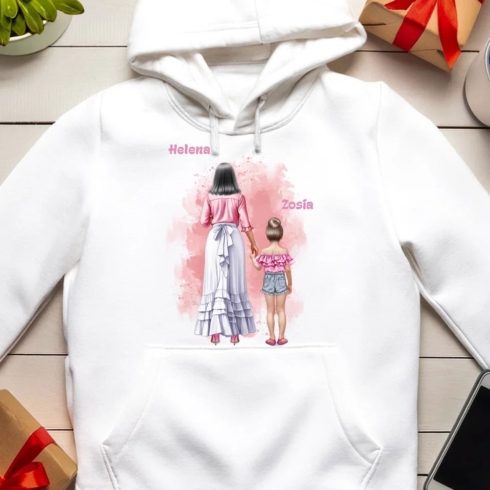 Bluza kangur dla Babci "Babcia z wnuczką", personalizowana