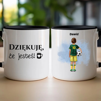 Kubek na Dzień Chłopaka "Piłkarz", personalizowany