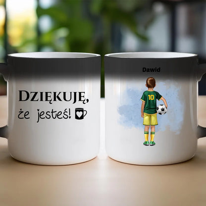 Kubek na Dzień Chłopaka "Piłkarz", personalizowany