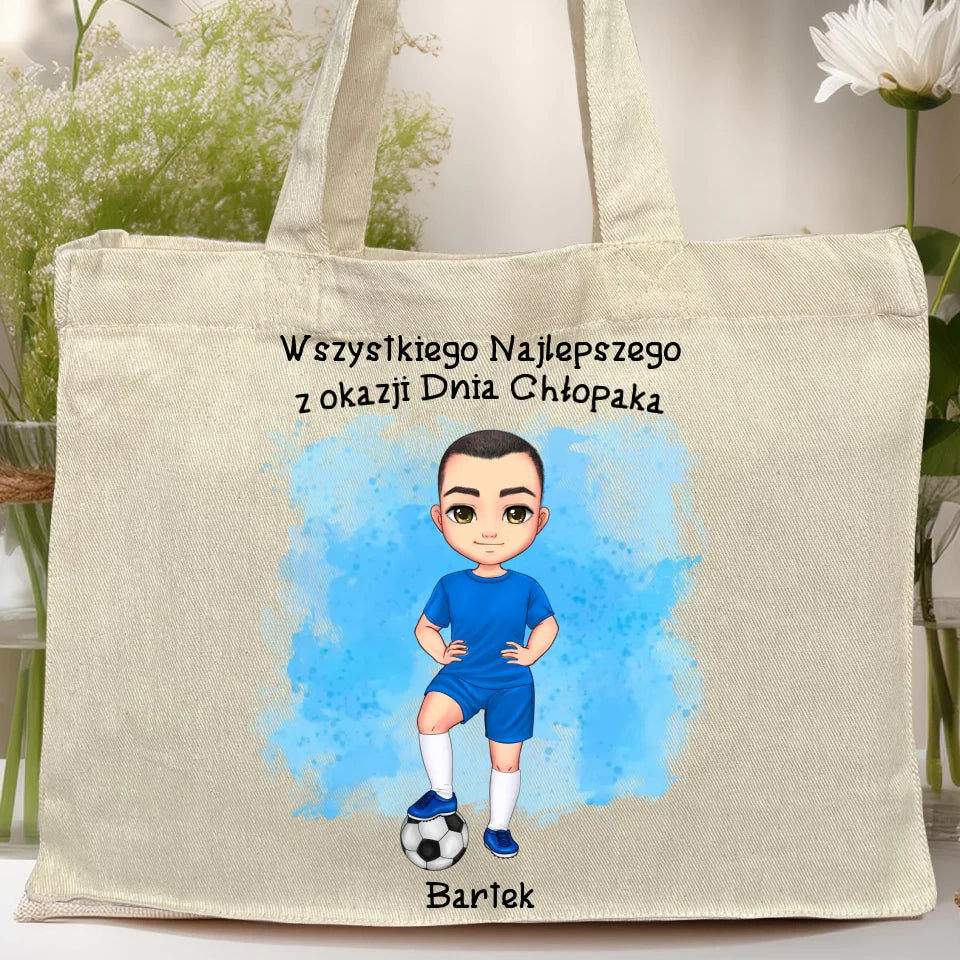 Personalizowana torba z nadrukiem dla Piłkarza "Dzień Chłopaka"