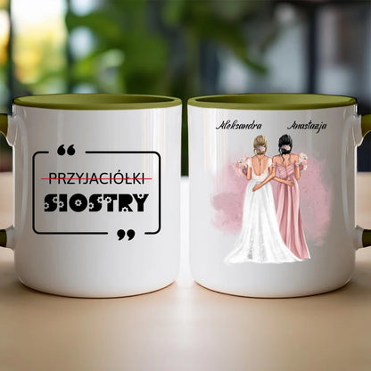 Kubek personalizowany dla Panny Młodej "Panna Młoda z Druhną"