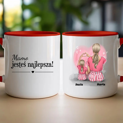 Personalizowany kubek na Dzień Matki "Mama z córką"