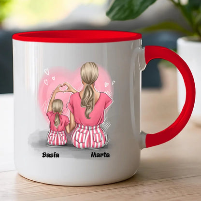 Personalizowany kubek na Dzień Matki "Mama z córką"