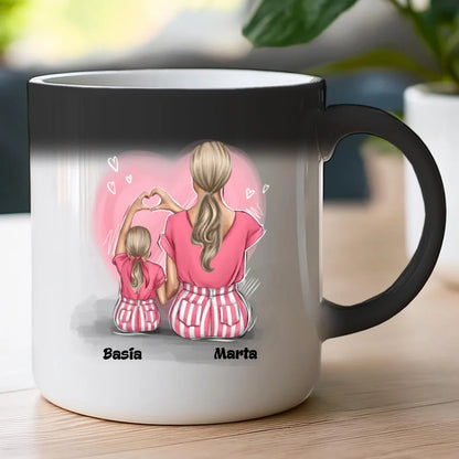 Personalizowany kubek na Dzień Matki "Mama z córką"