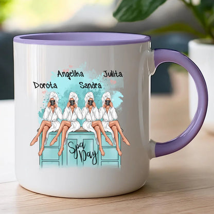 Kubek personalizowana dla Przyjaciółki "Dzień w Spa"