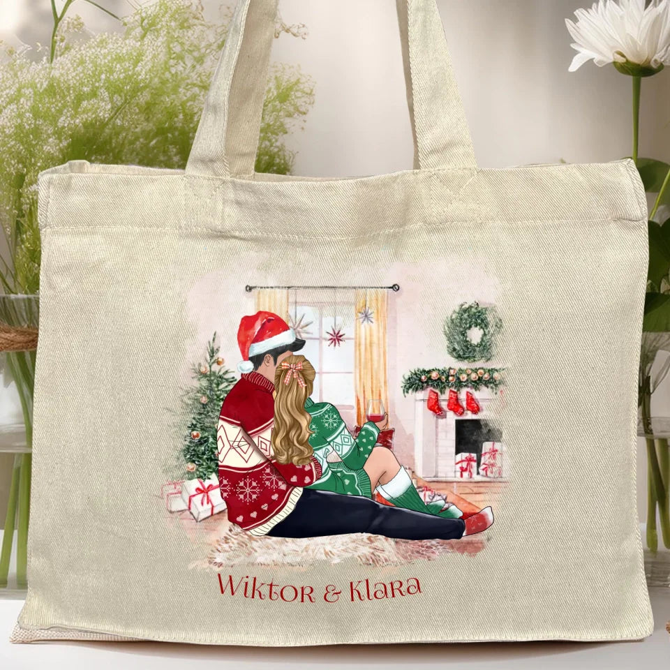 Torba personalizowana świąteczna dla par #58