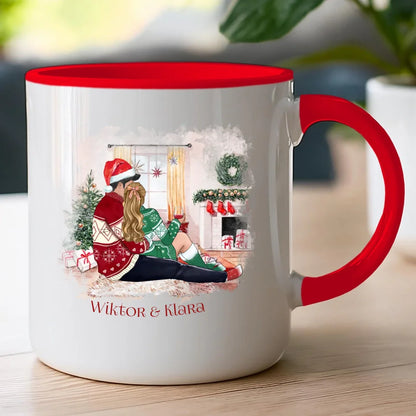 Kubek personalizowany świąteczny dla par #58