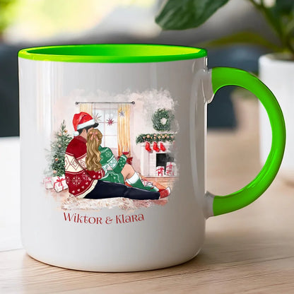 Kubek personalizowany świąteczny dla par #58