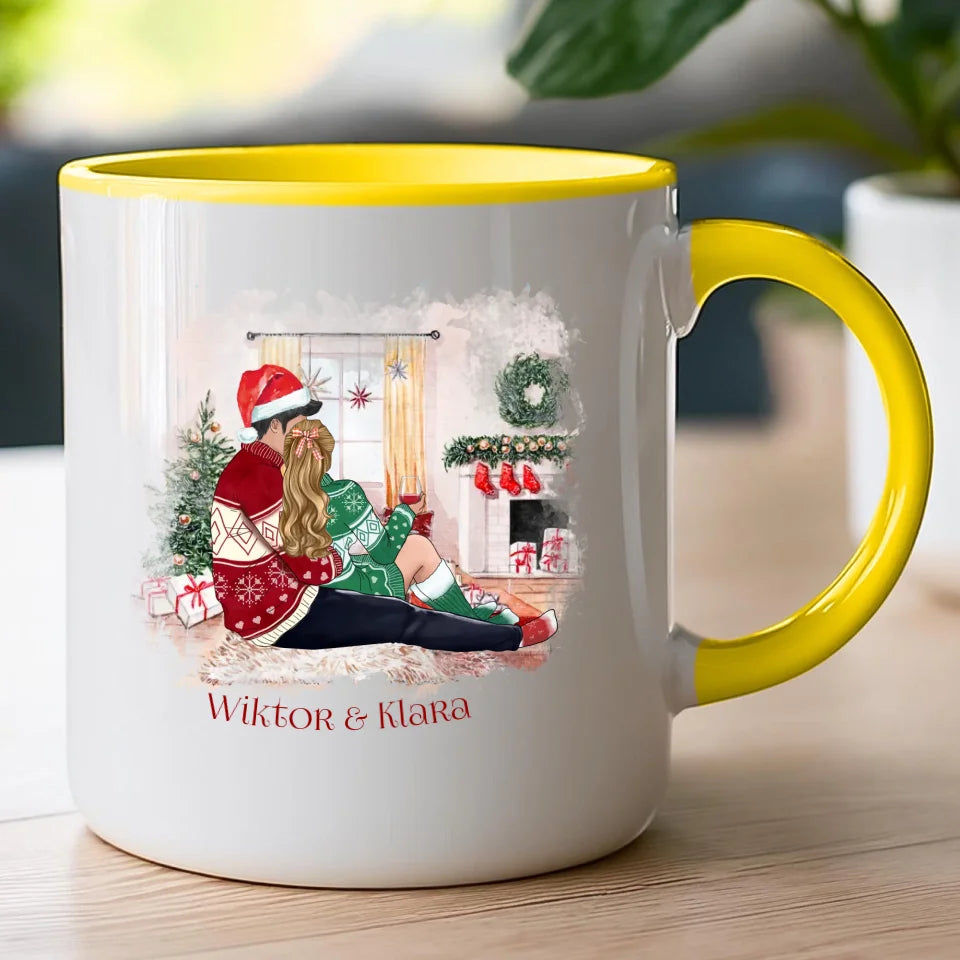 Kubek personalizowany świąteczny dla par #58