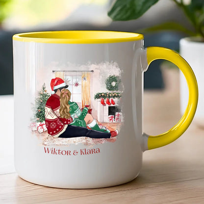 Kubek personalizowany świąteczny dla par #58