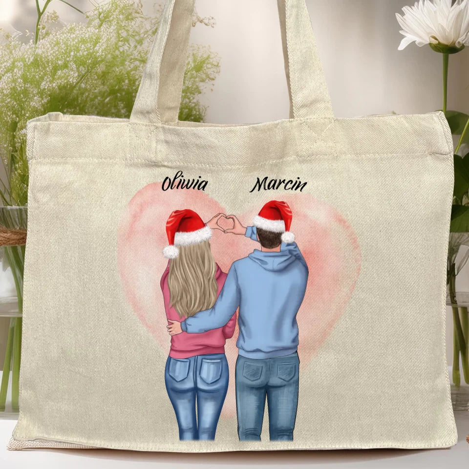 Torba personalizowana świąteczna dla par #57