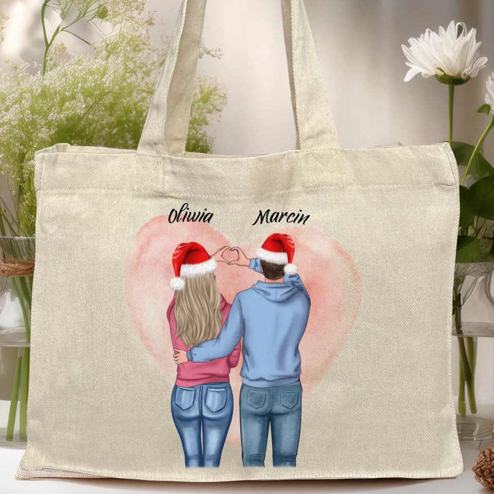 Torba personalizowana świąteczna dla par #57