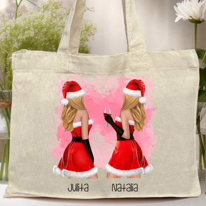 Torba personalizowana świąteczna dla przyjaciółek #128