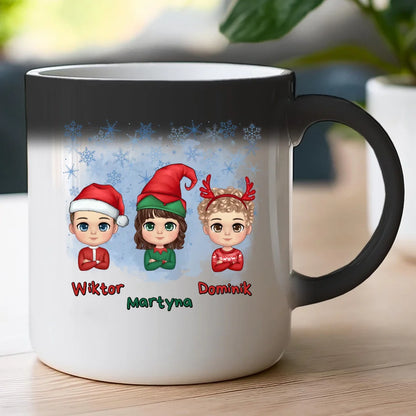 Kubek świąteczny dla dzieci "Mikołaj, Elf, Renifer", personalizowany