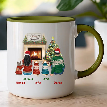 Kubek personalizowany świąteczny dla par - pieski #55