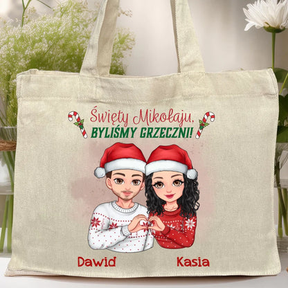 Torba personalizowana świąteczna dla pary #54