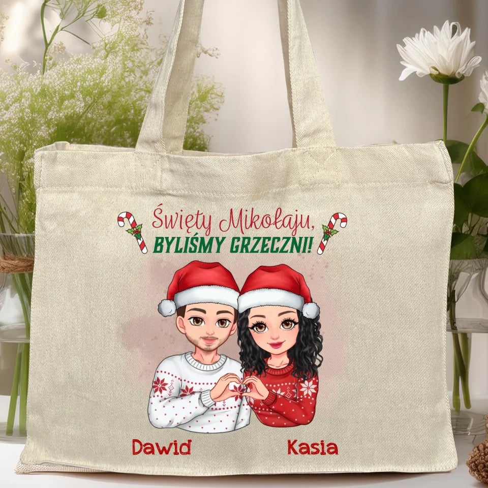 Torba personalizowana świąteczna dla pary #54