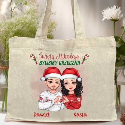 Torba personalizowana świąteczna dla pary #54