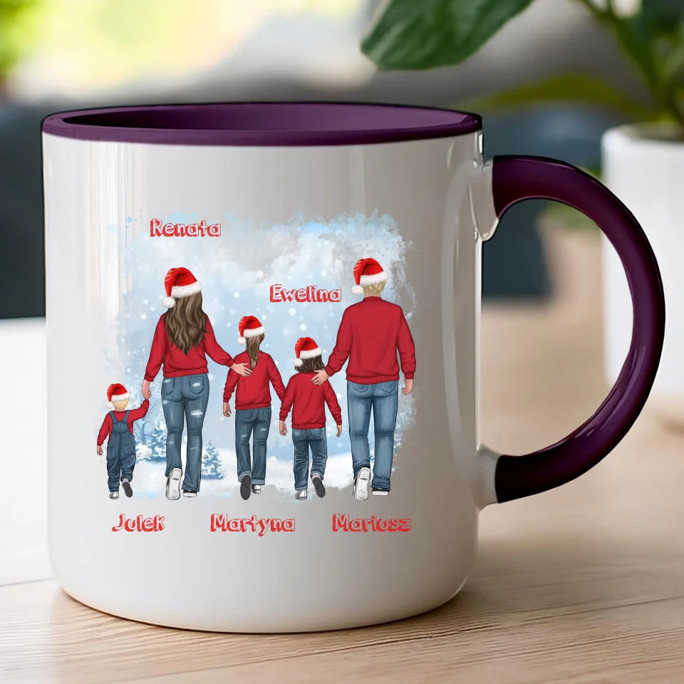 Kubek personalizowany świąteczny dla rodziny #814