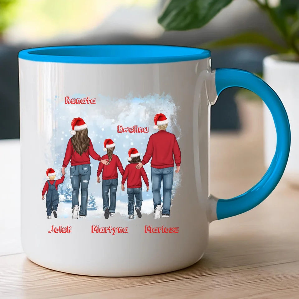 Kubek personalizowany świąteczny dla rodziny #814