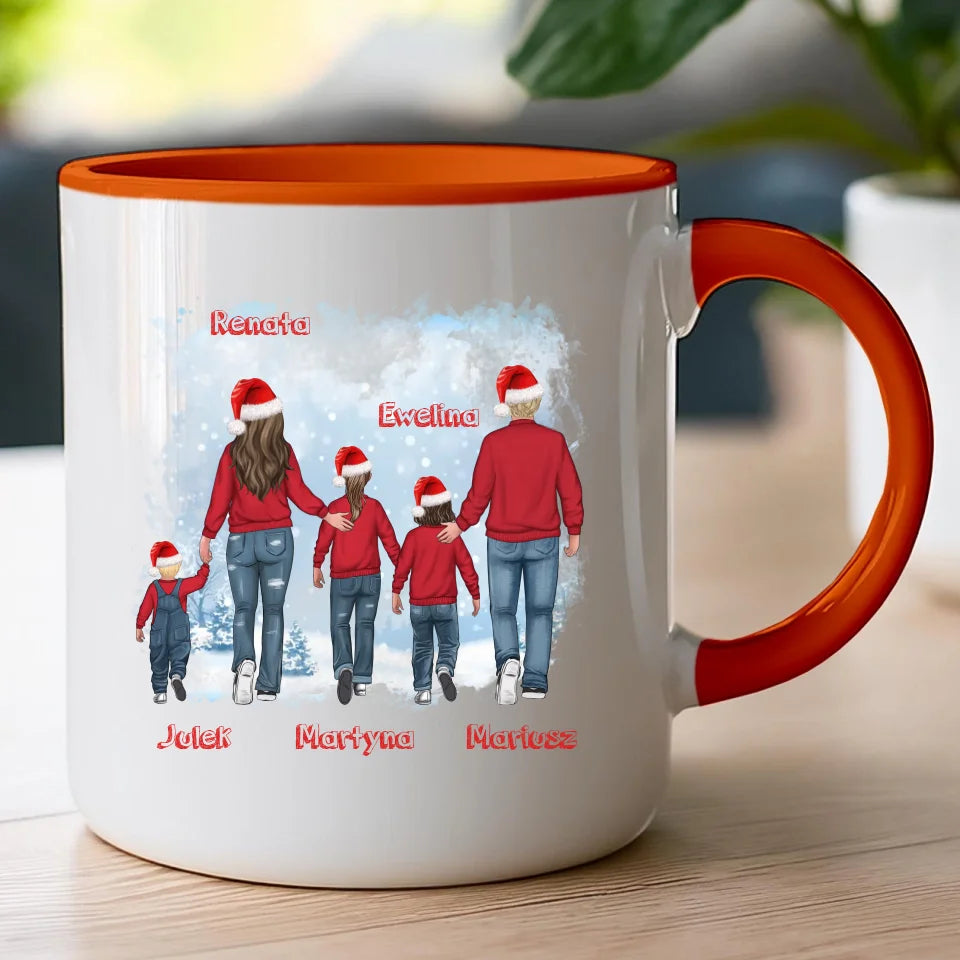 Kubek personalizowany świąteczny dla rodziny #814