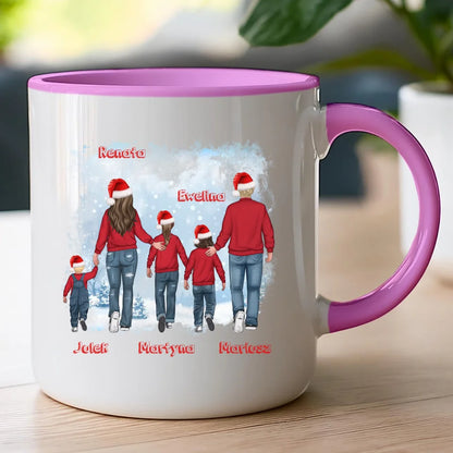 Kubek personalizowany świąteczny dla rodziny #814