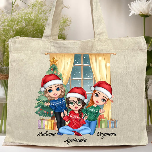 Torba personalizowana świąteczna dla przyjaciółek #128