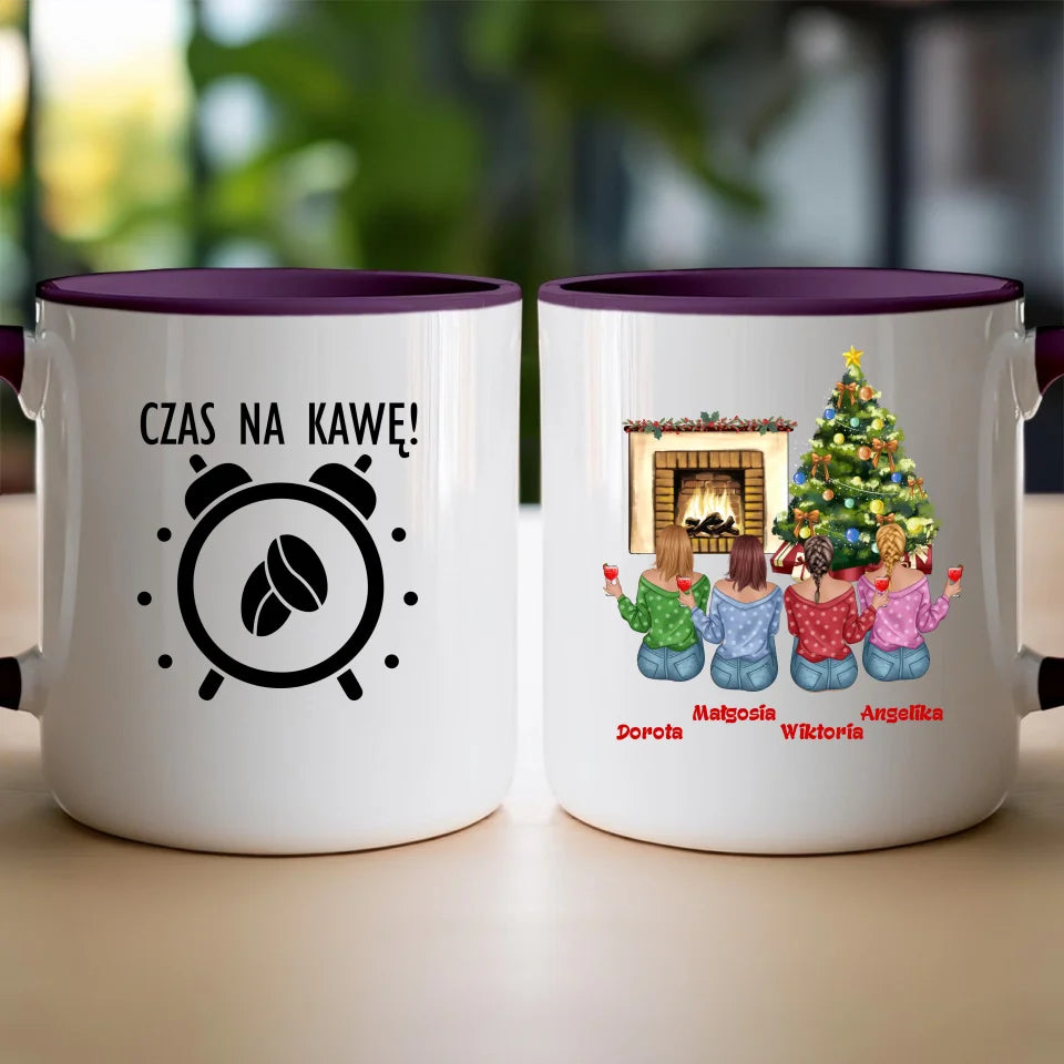 Kubek dla Przyjaciółek "Święta, Mikołajki", personalizowany