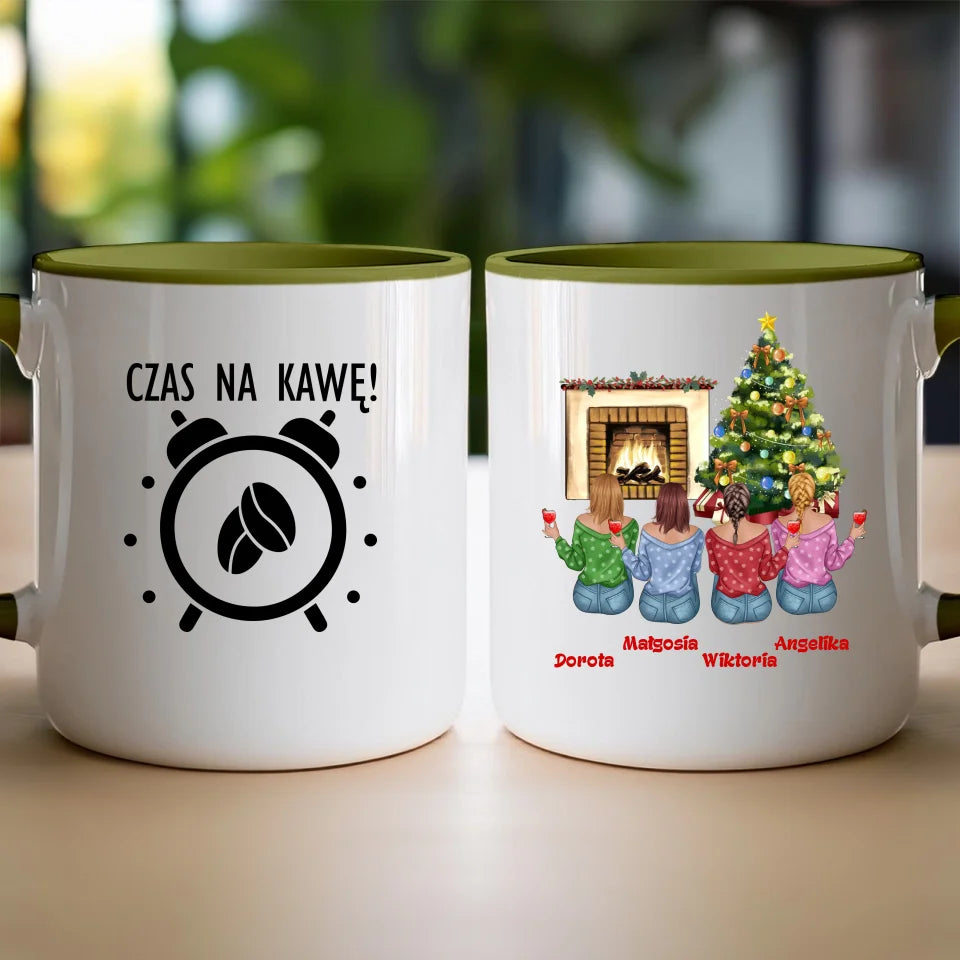 Kubek dla Przyjaciółek "Święta, Mikołajki", personalizowany