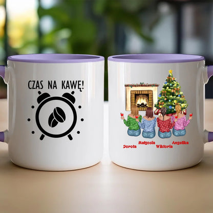 Kubek dla Przyjaciółek "Święta, Mikołajki", personalizowany